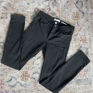 Denim, Skinny, mid rise, washed black